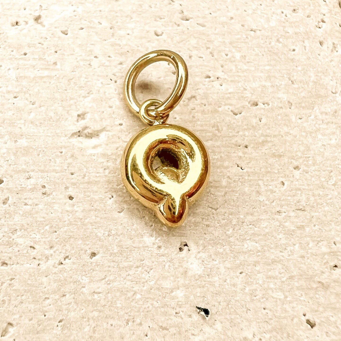 ABC Puff Pendant (Gold)