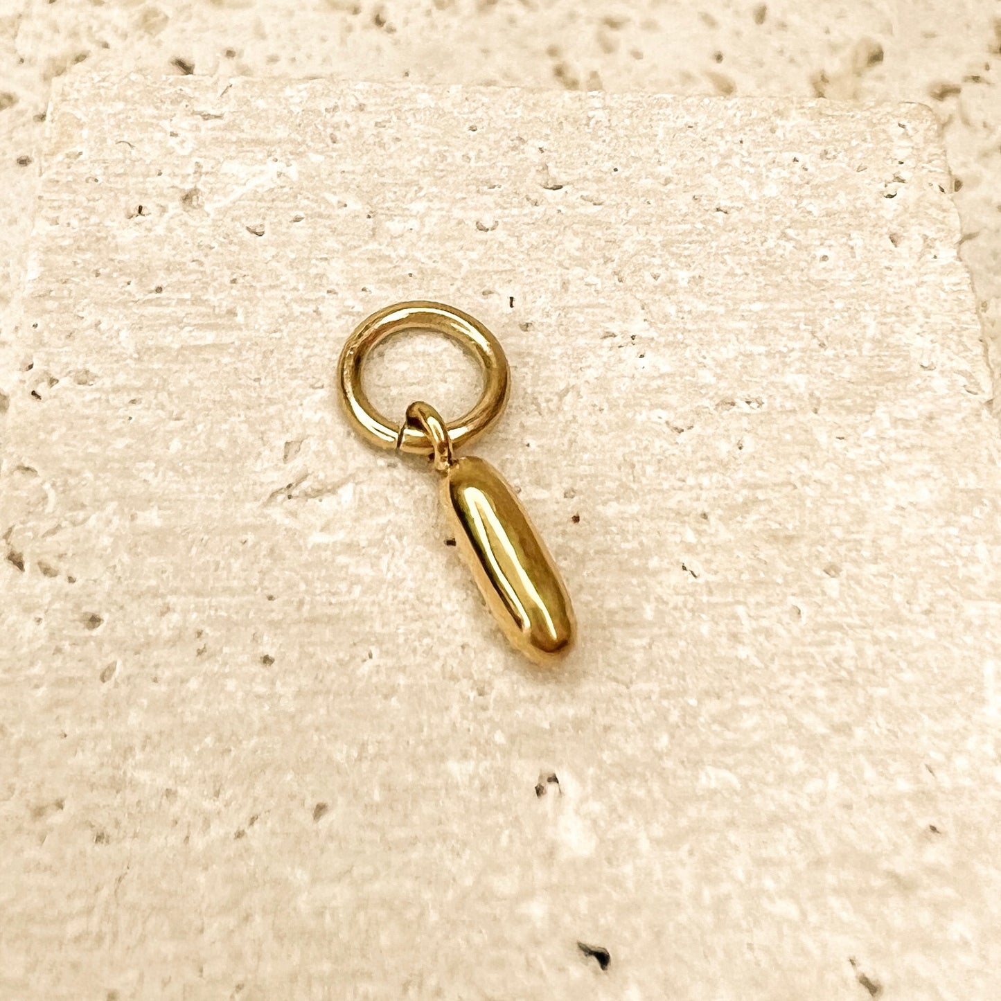 ABC Puff Pendant (Gold)