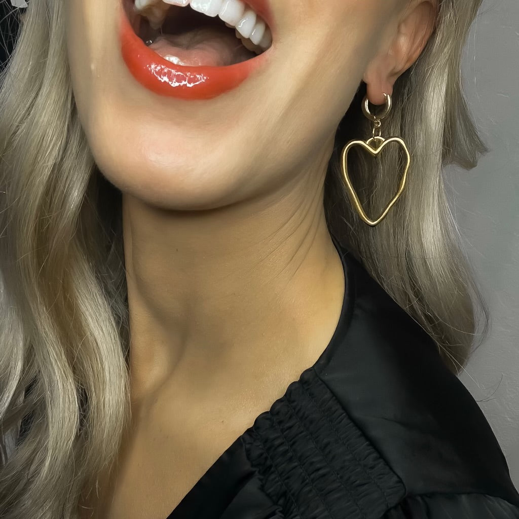 Heart Bangle Earrings