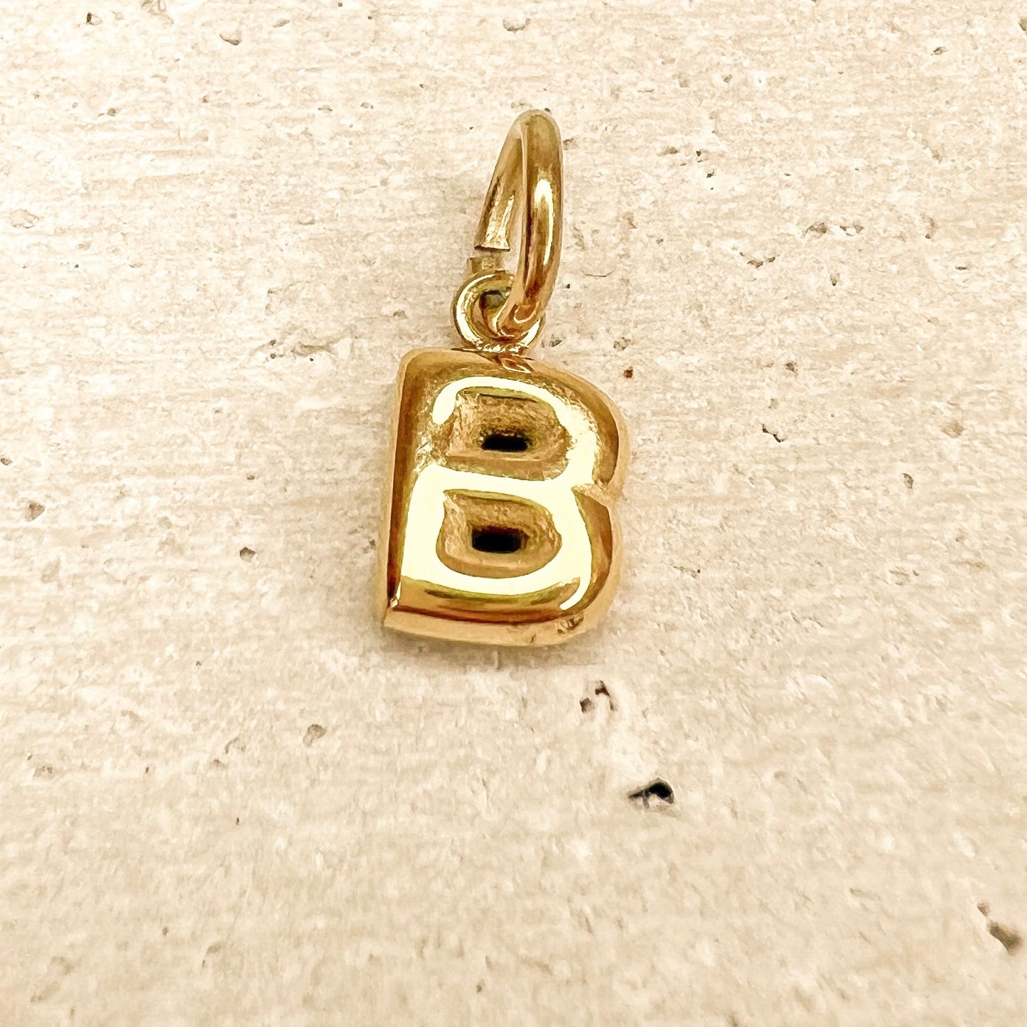ABC Puff Pendant (Gold)