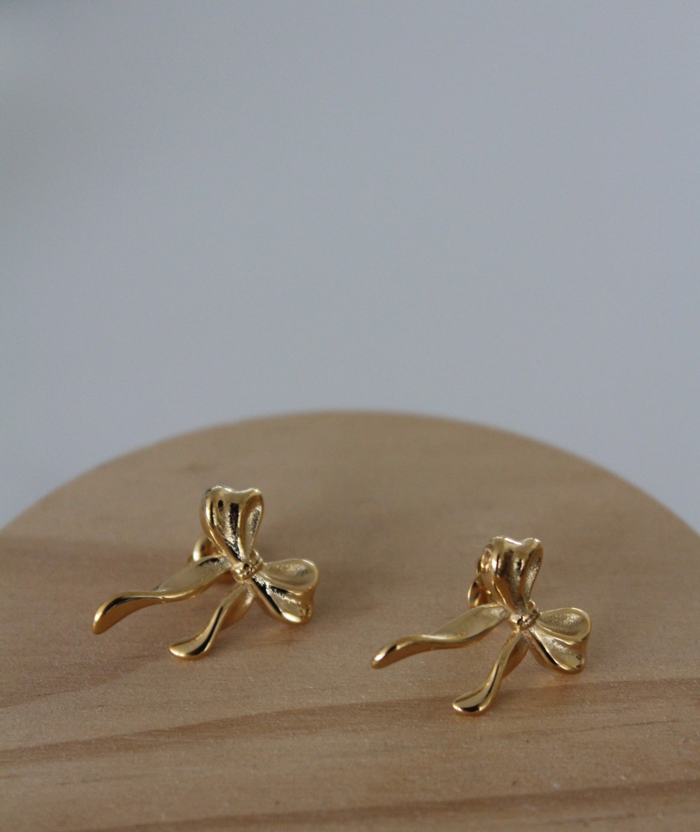 Golden Bow Studs