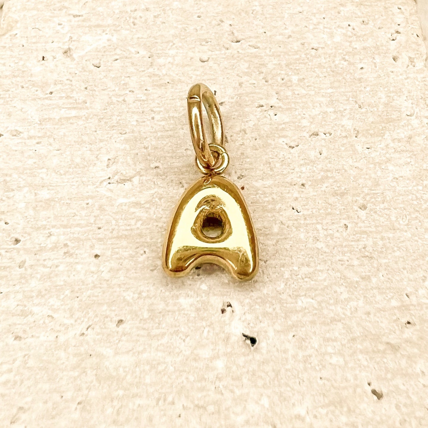 ABC Puff Pendant (Gold)