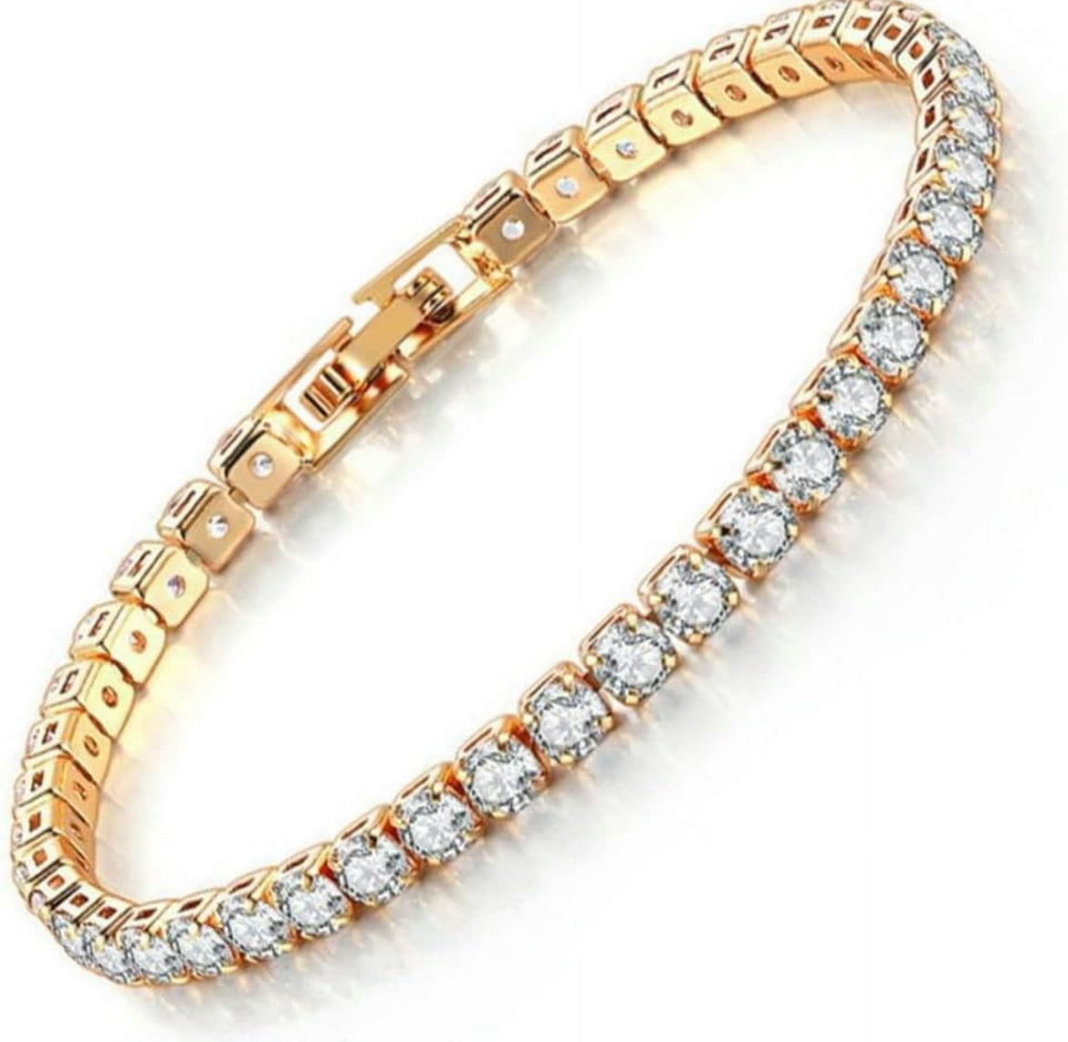 Tennis Bracelet - 18k Gold Vermeil