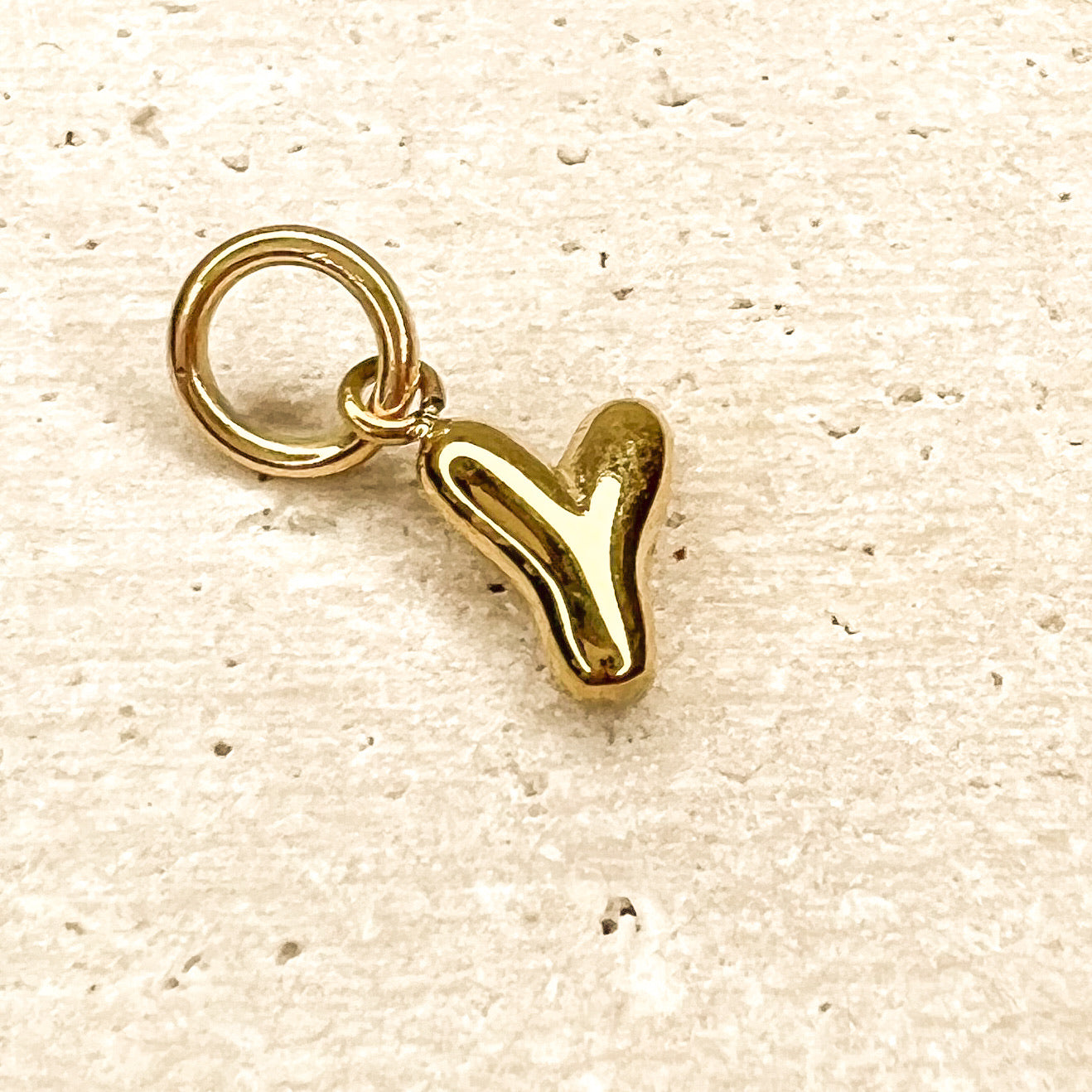 ABC Puff Pendant (Gold)