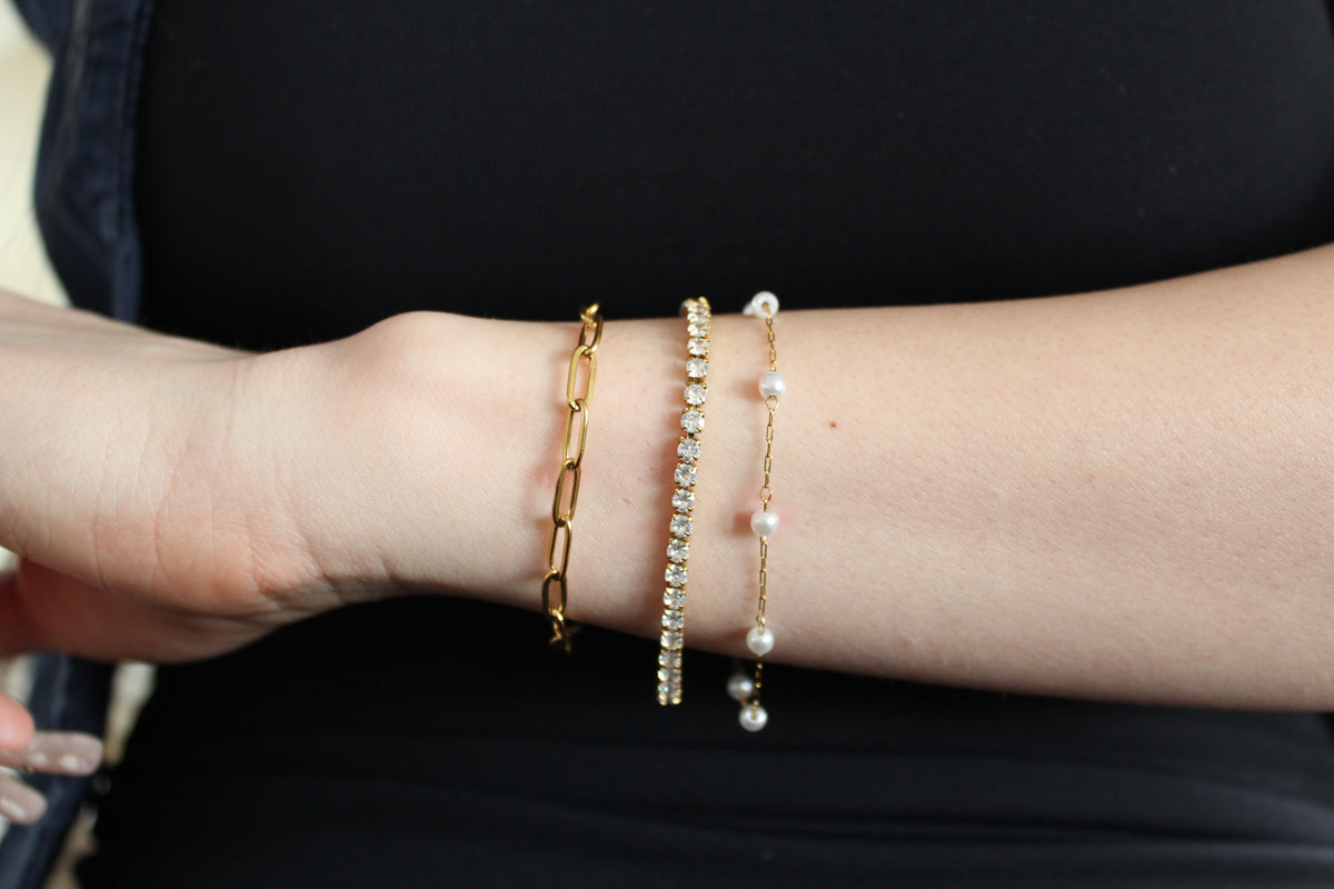 Tennis Bracelet (small) - 18k Gold Vermeil