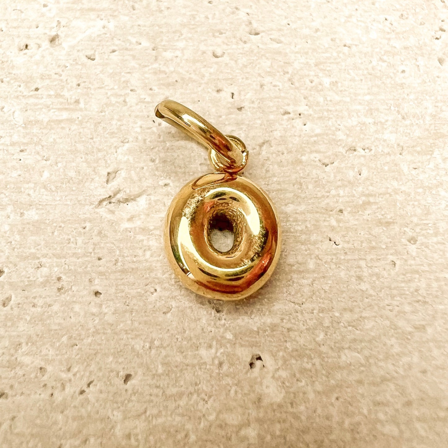 ABC Puff Pendant (Gold)