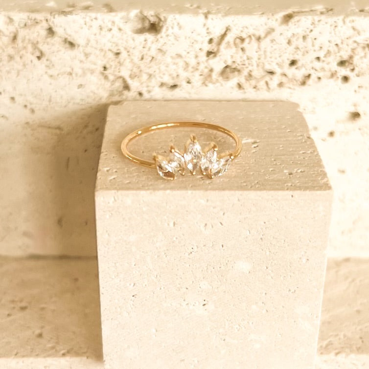 Marquise Crown Ring