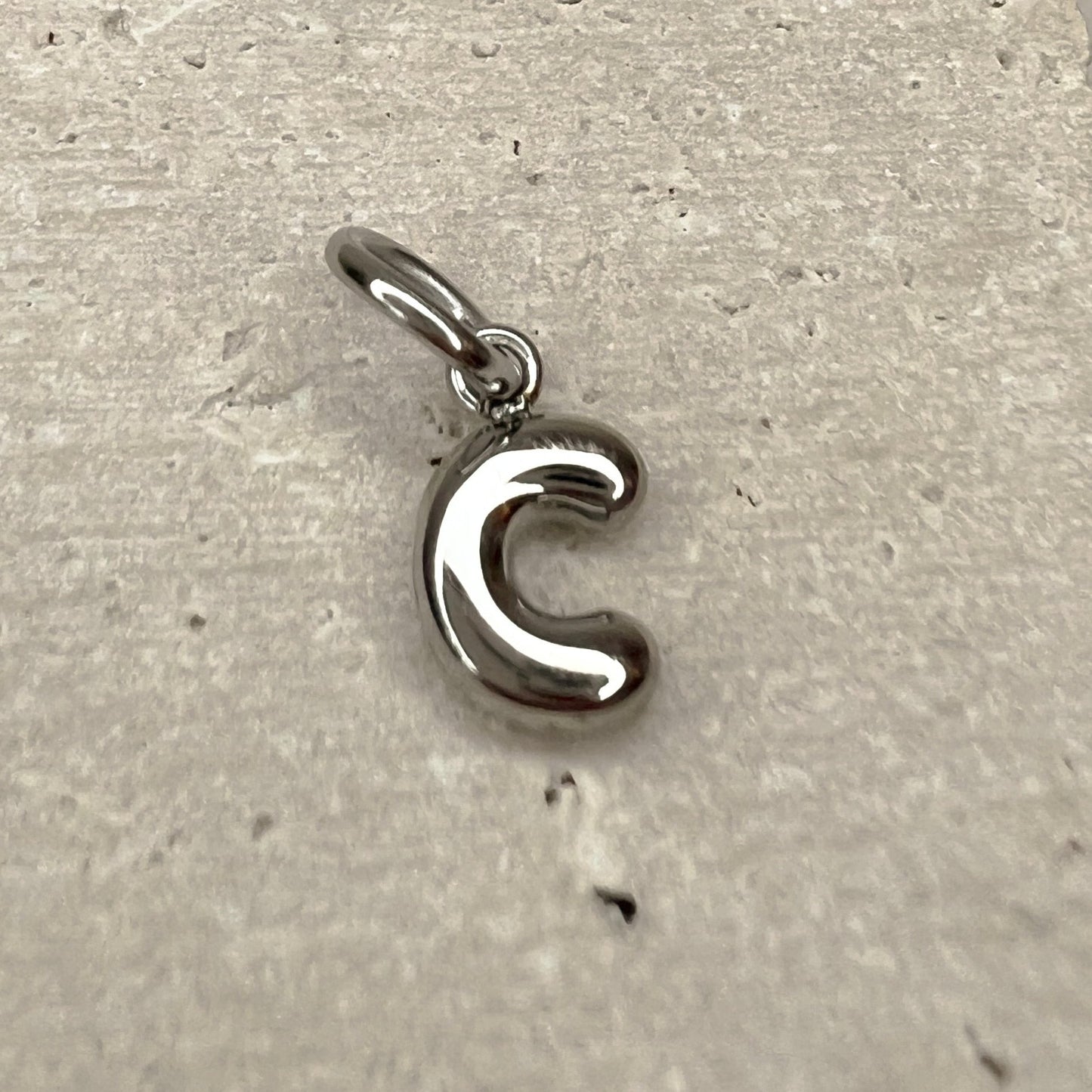 ABC Puff Pendant (Silver)