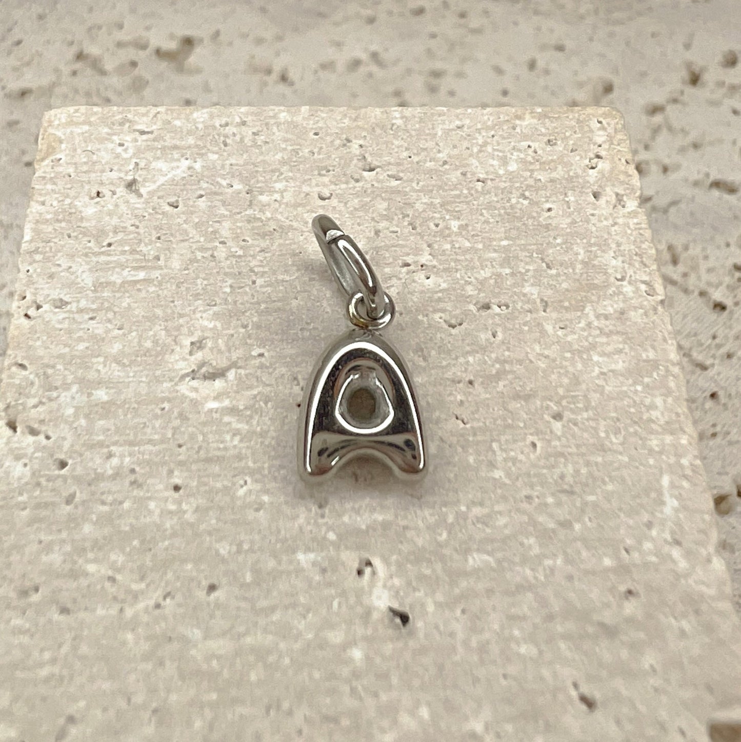 ABC Puff Pendant (Silver)