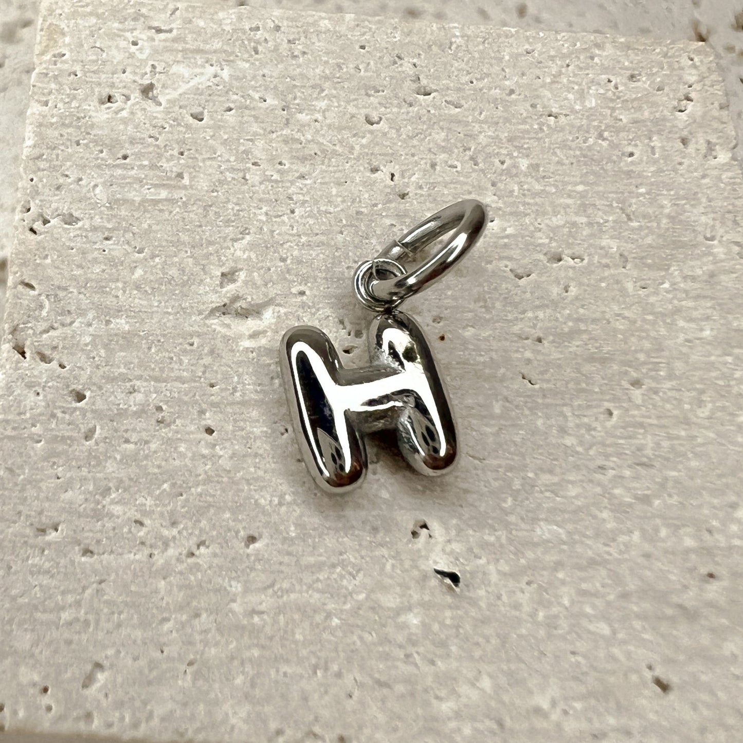 ABC Puff Pendant (Silver)