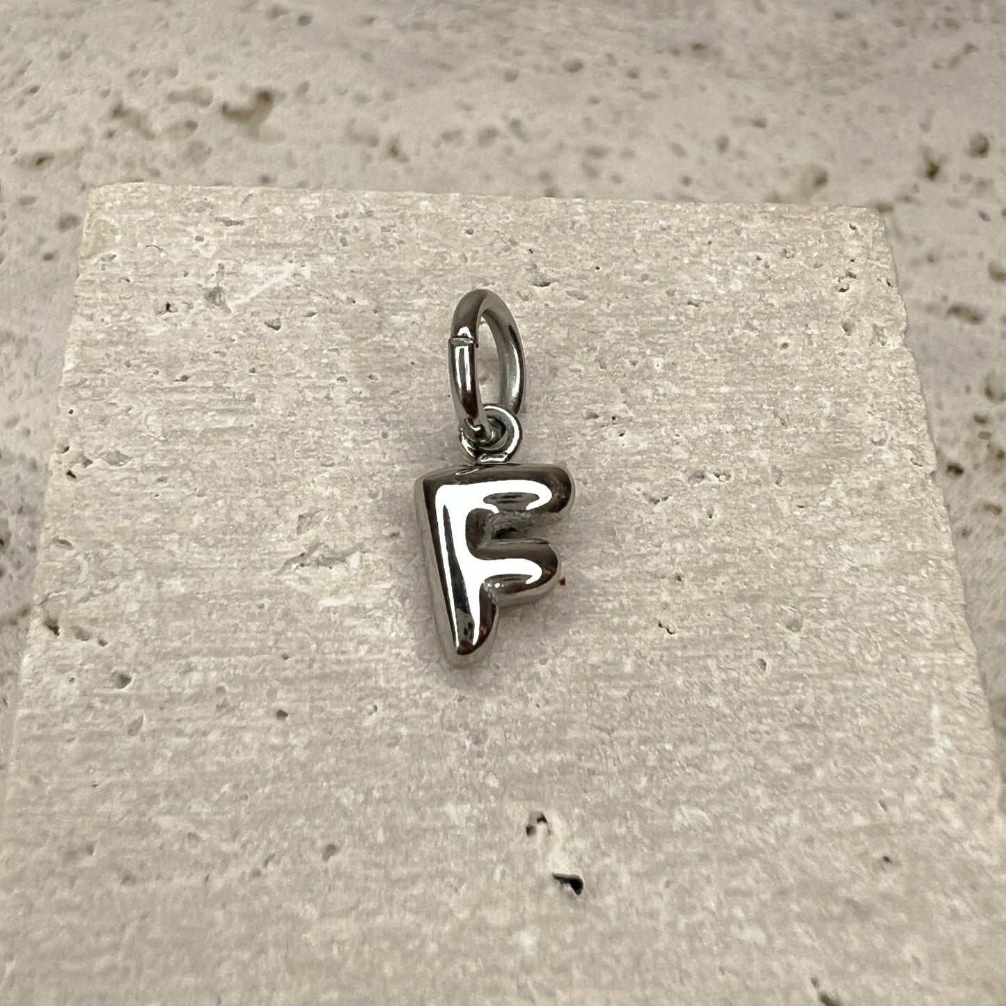 ABC Puff Pendant (Silver)