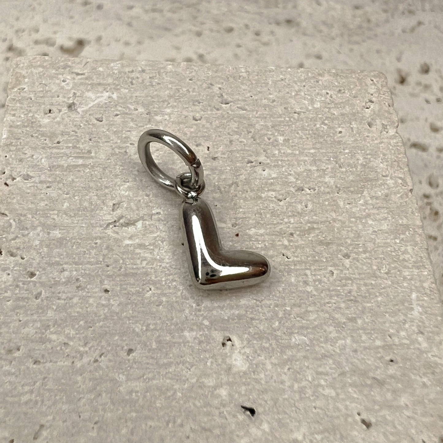 ABC Puff Pendant (Silver)
