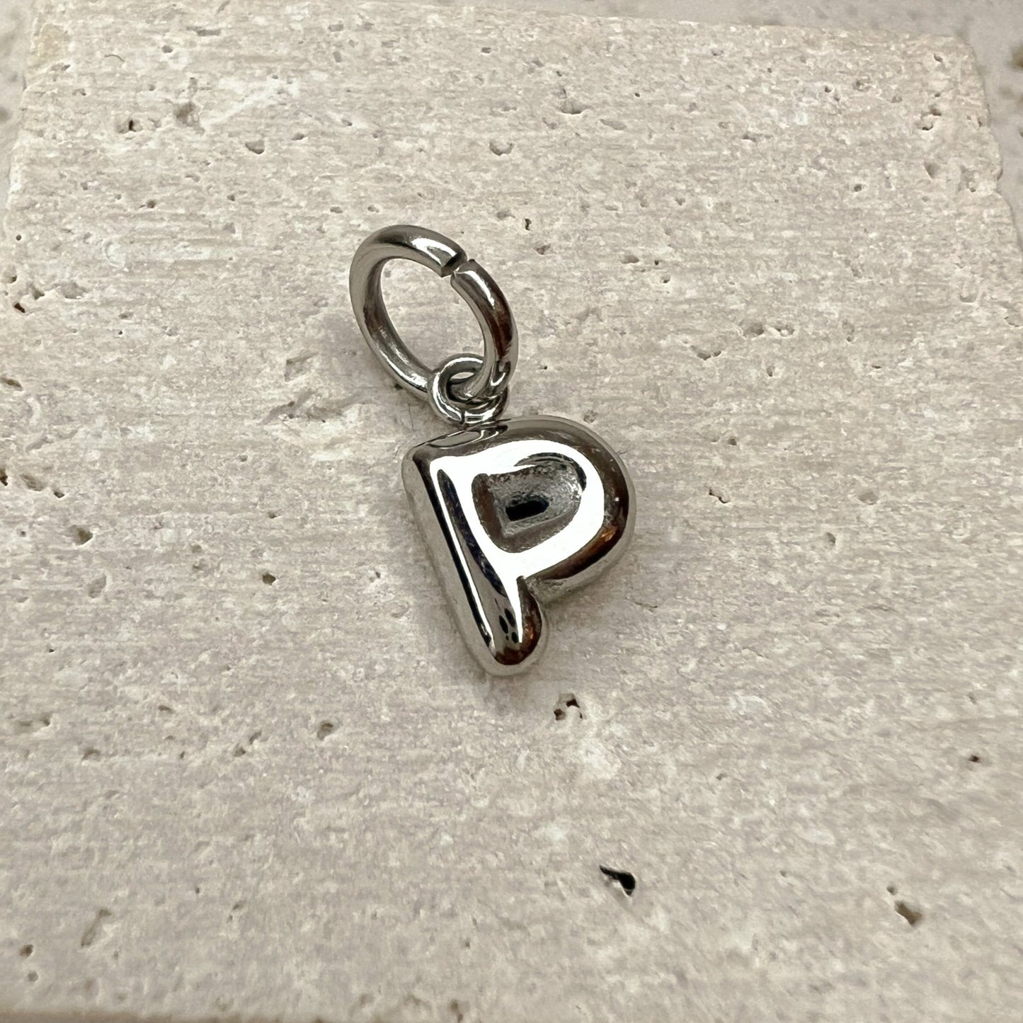 ABC Puff Pendant (Silver)