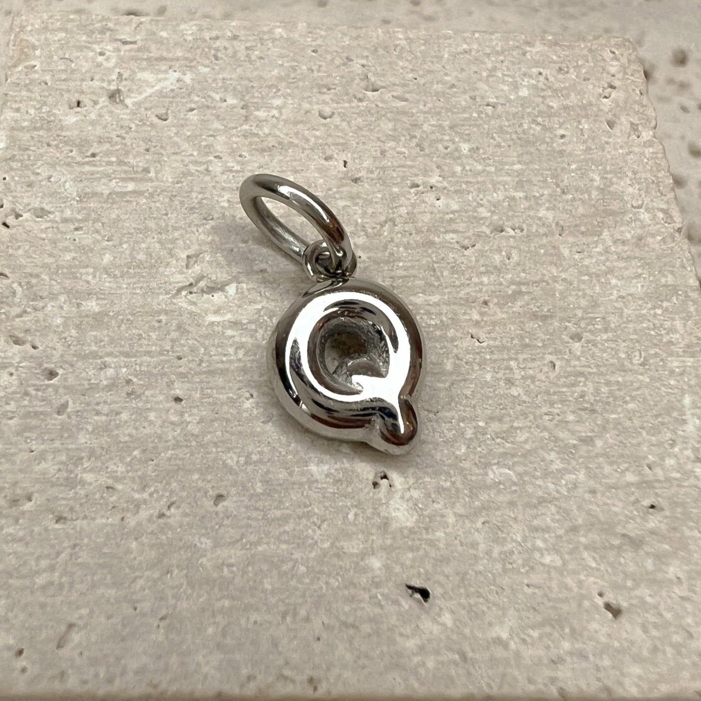 ABC Puff Pendant (Silver)