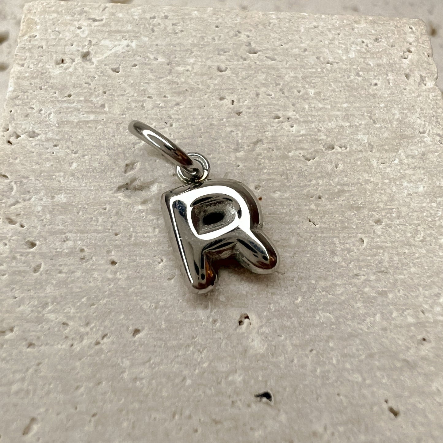 ABC Puff Pendant (Silver)