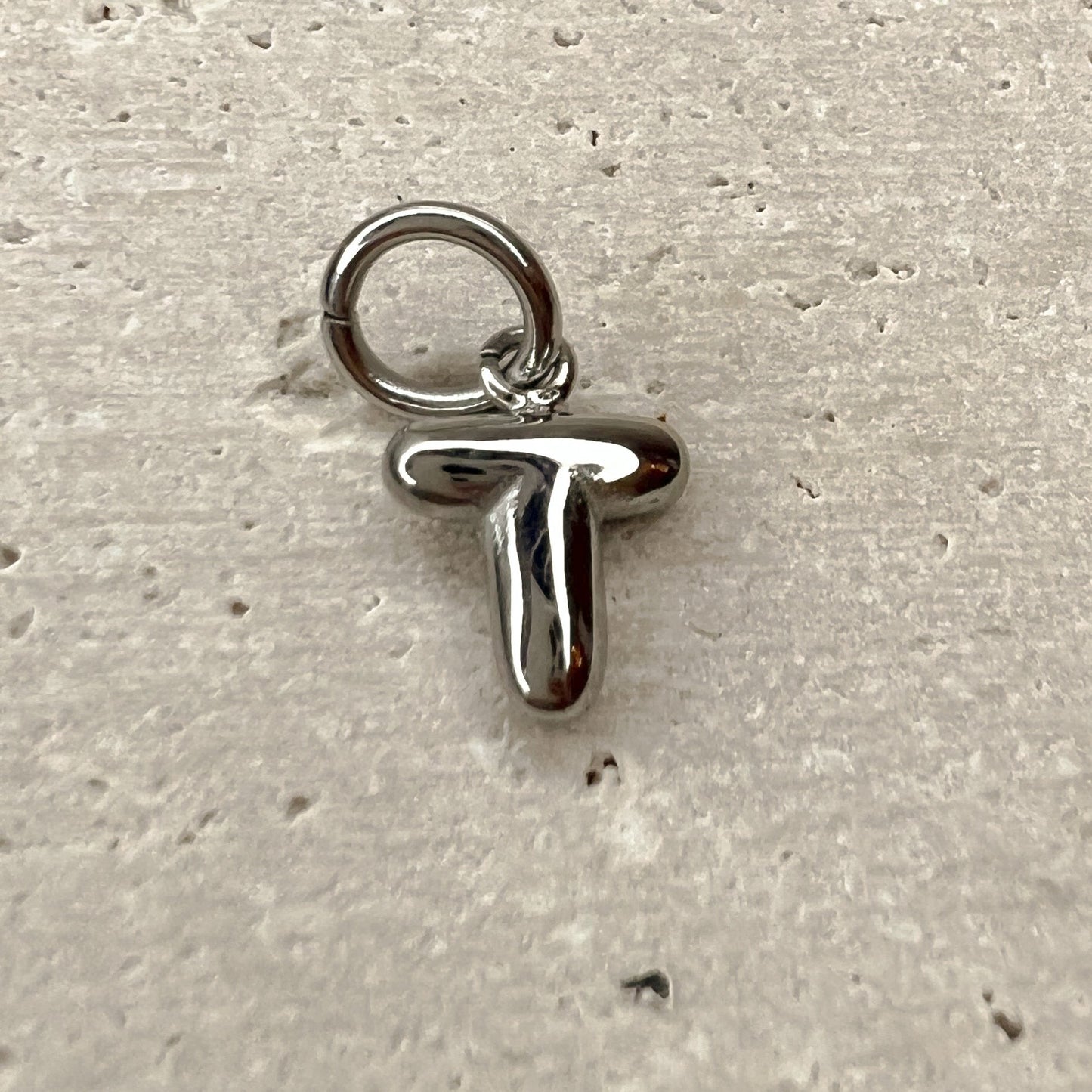 ABC Puff Pendant (Silver)