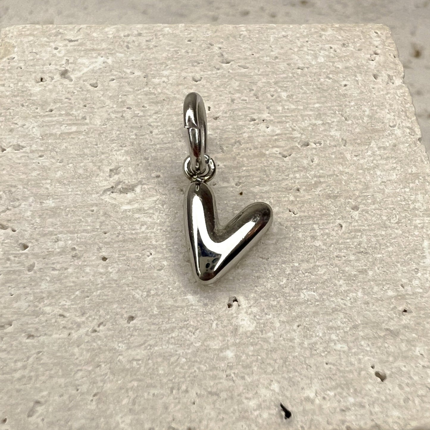 ABC Puff Pendant (Silver)