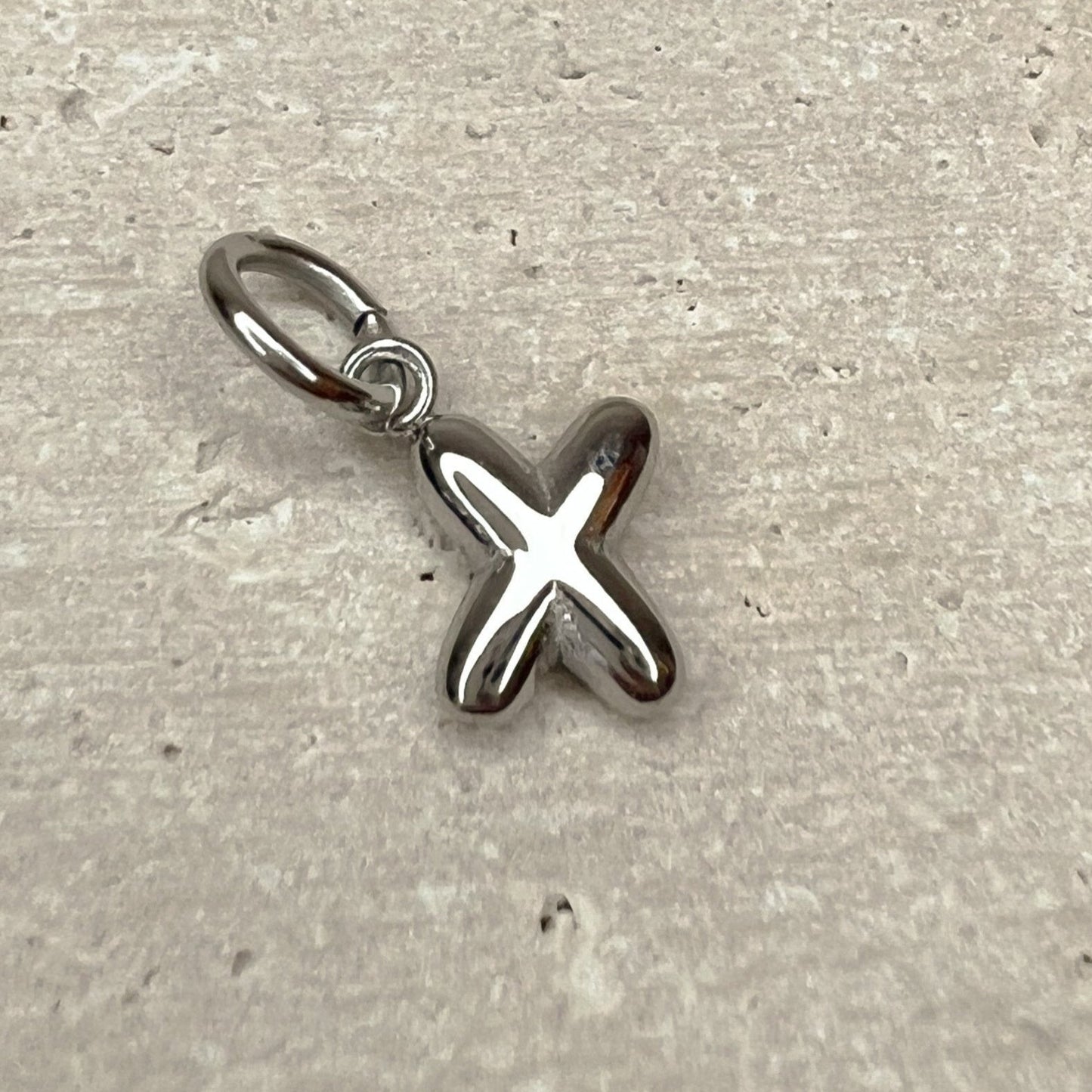 ABC Puff Pendant (Silver)