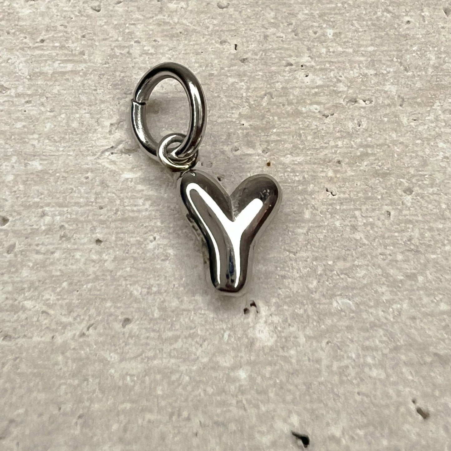 ABC Puff Pendant (Silver)