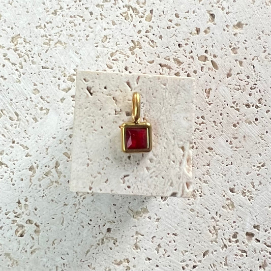 Ruby gemstone pendant