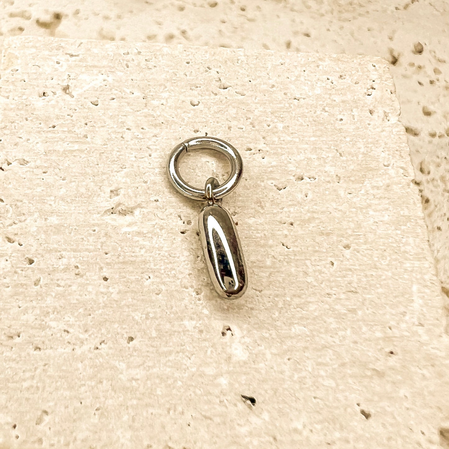 ABC Puff Pendant (Silver)