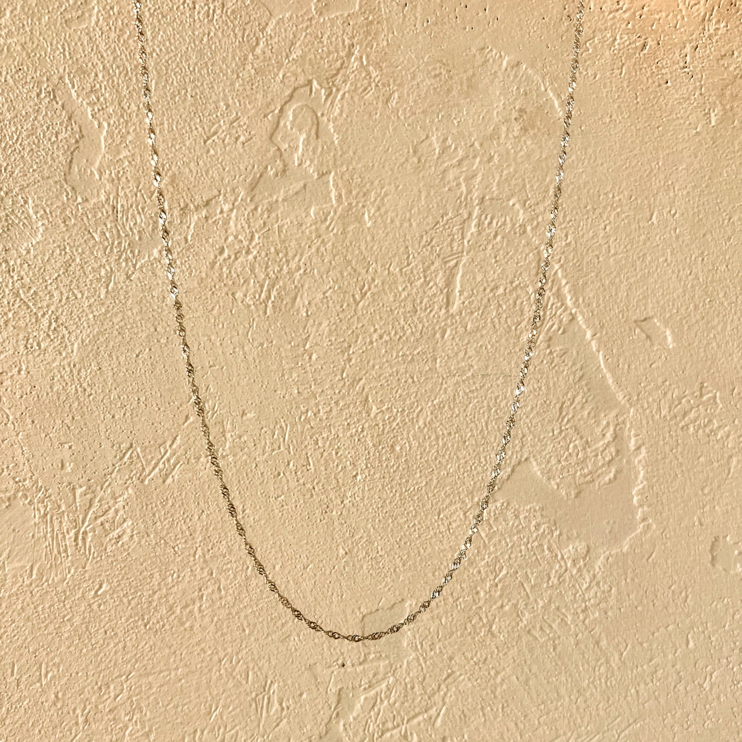 Twist Chain Bracelet - White Gold Vermeil