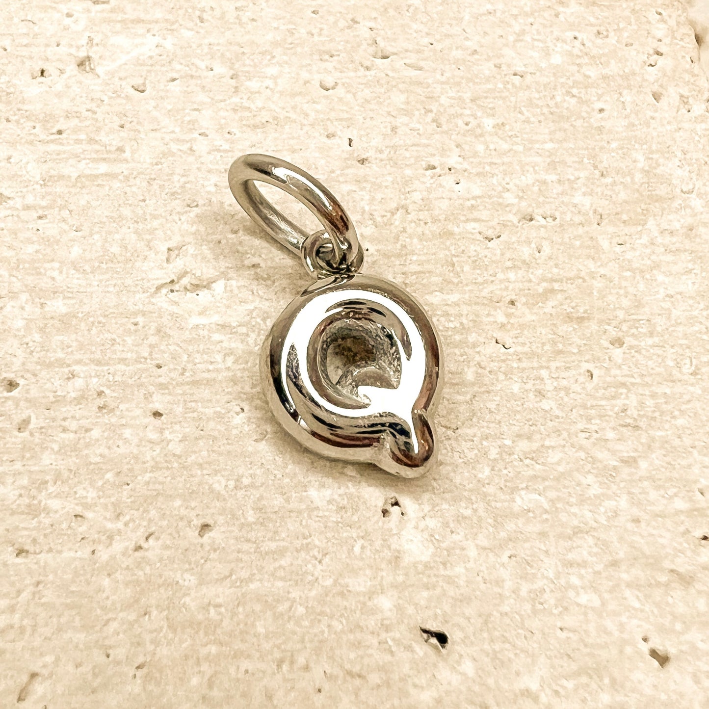 ABC Puff Pendant (Silver)