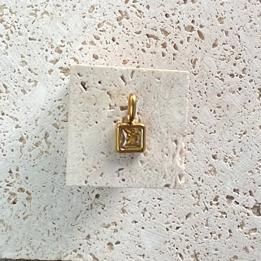 Citrine gemstone pendant