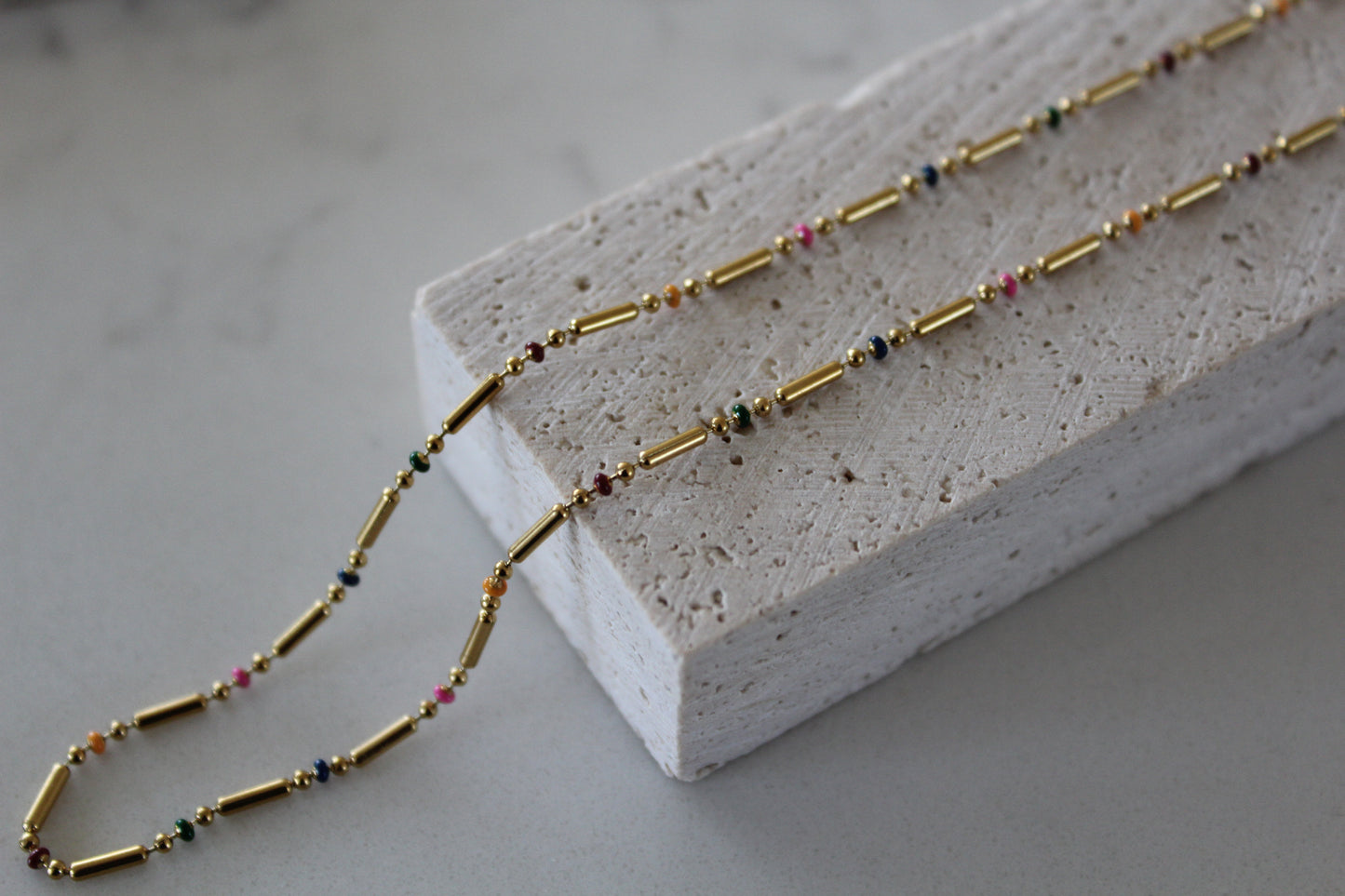 Golden Mosaic Necklace