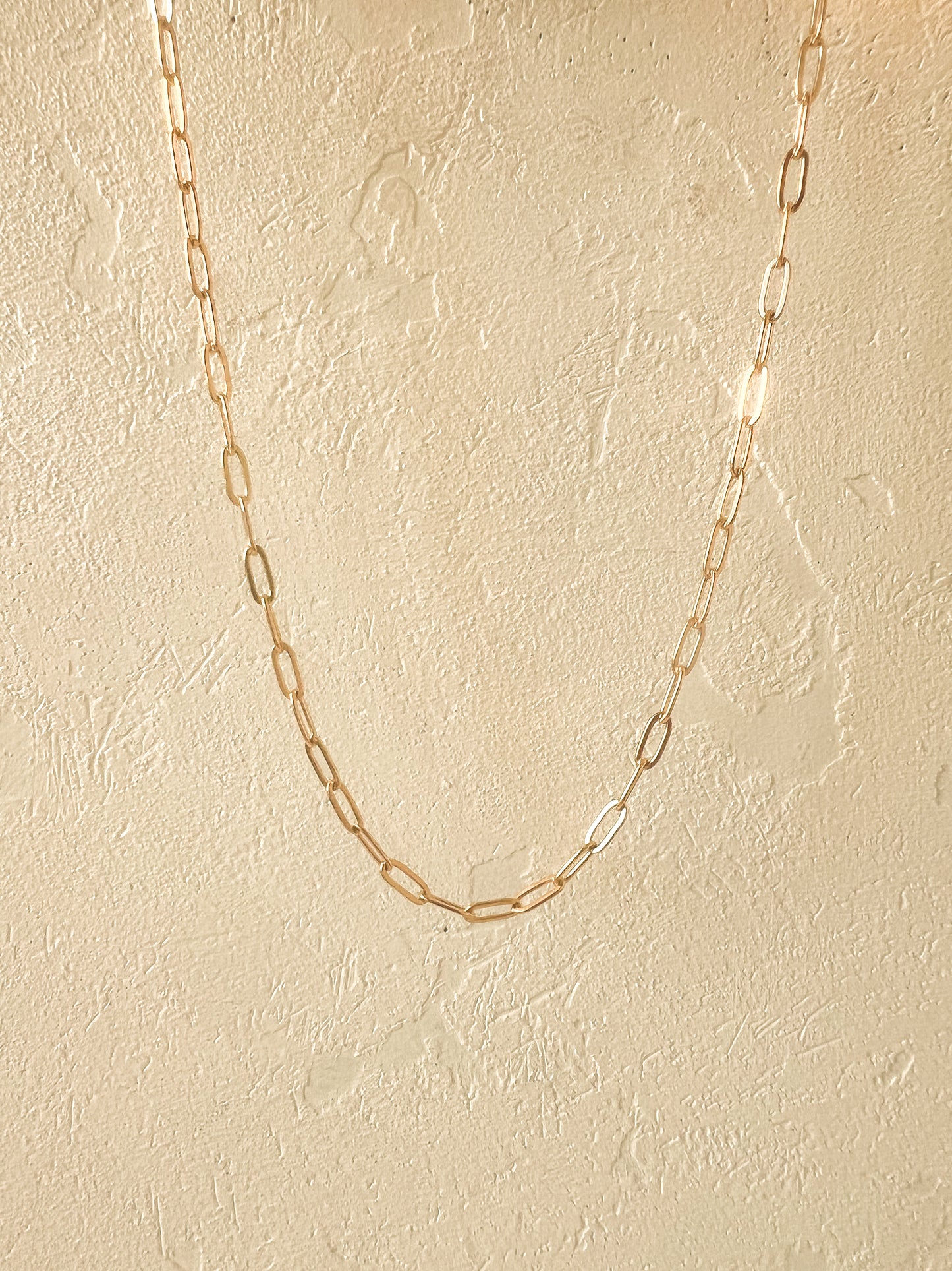 Paperclip Chain Bracelet (large)                    Gold vermeil