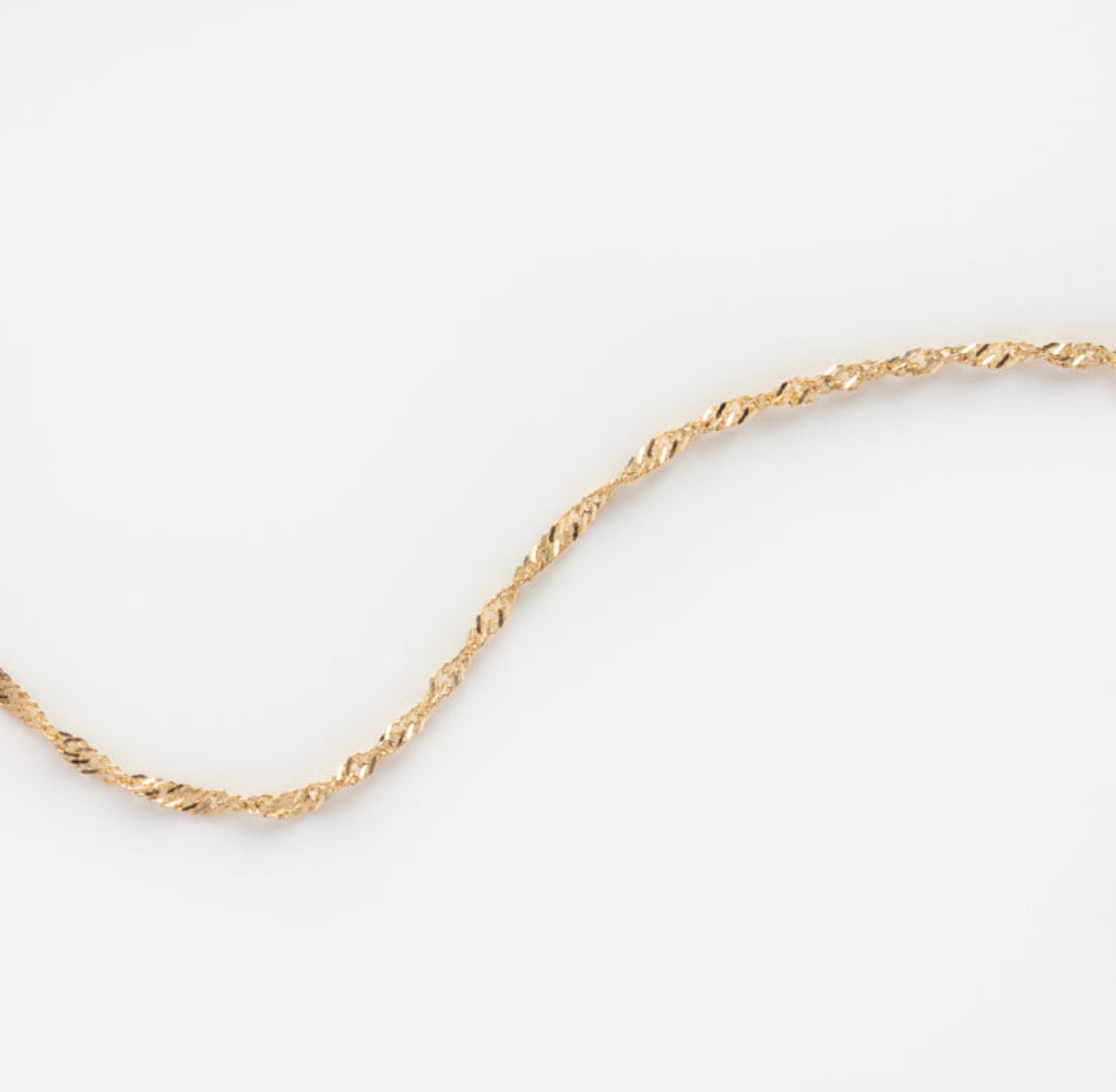 Twist Chain Bracelet —              18K Gold Vermeil
