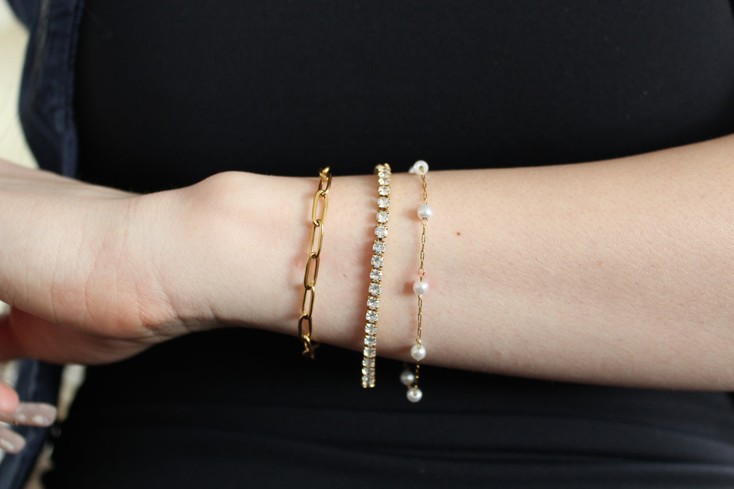 Tennis Bracelet (small) - 18k Gold Vermeil
