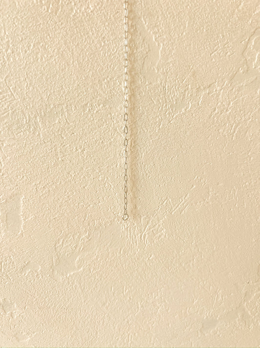 Paperclip Bracelet (small) — White Gold Vermeil