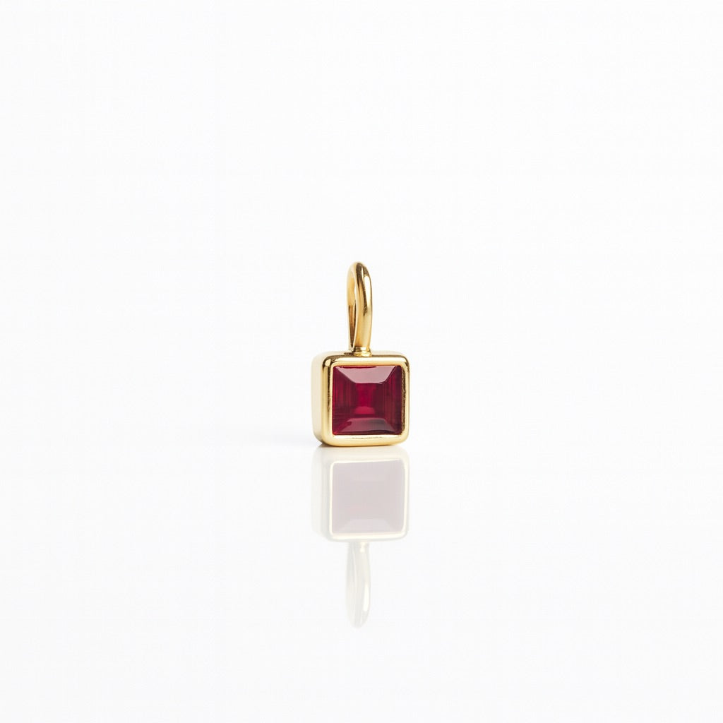 Ruby gemstone pendant
