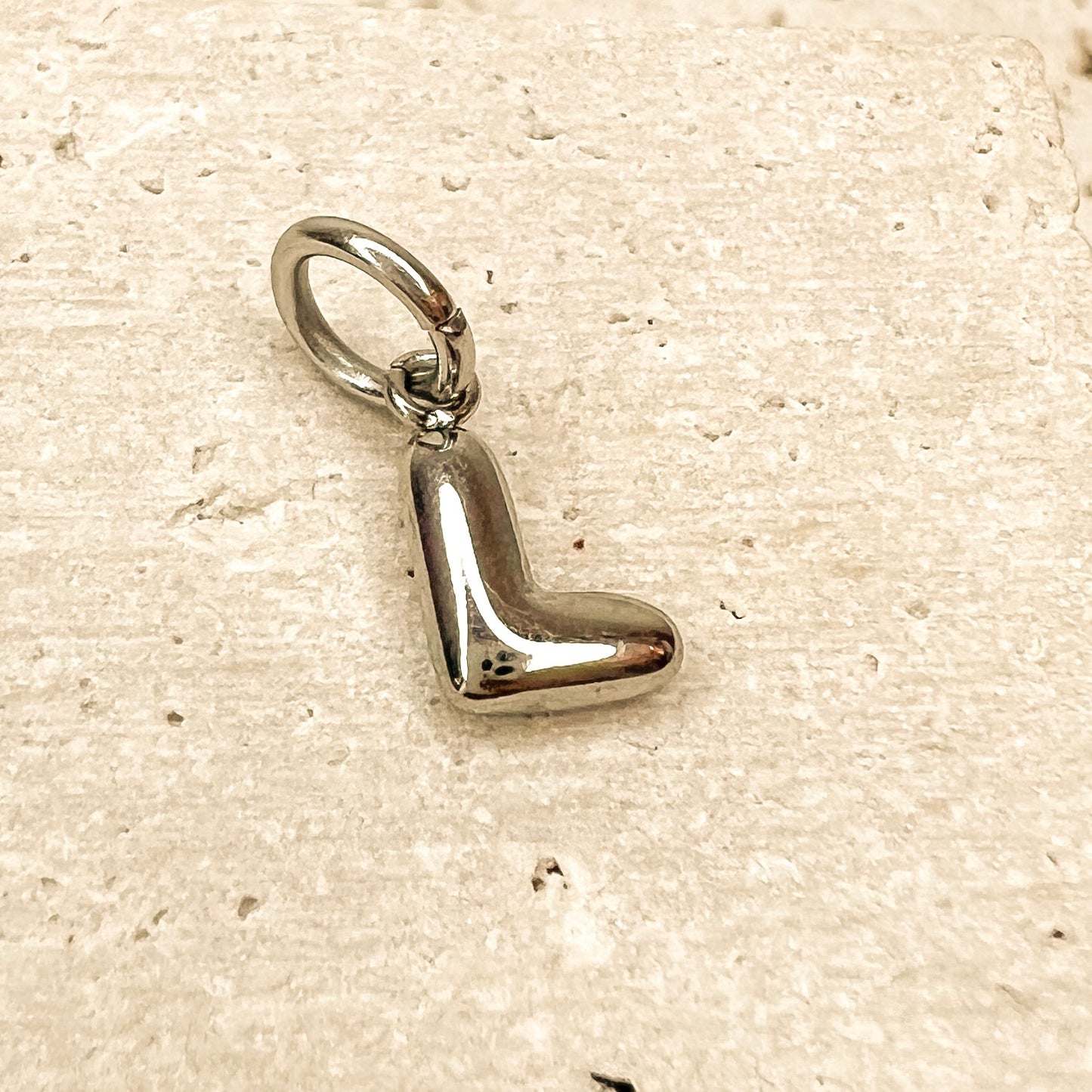 ABC Puff Pendant (Silver)