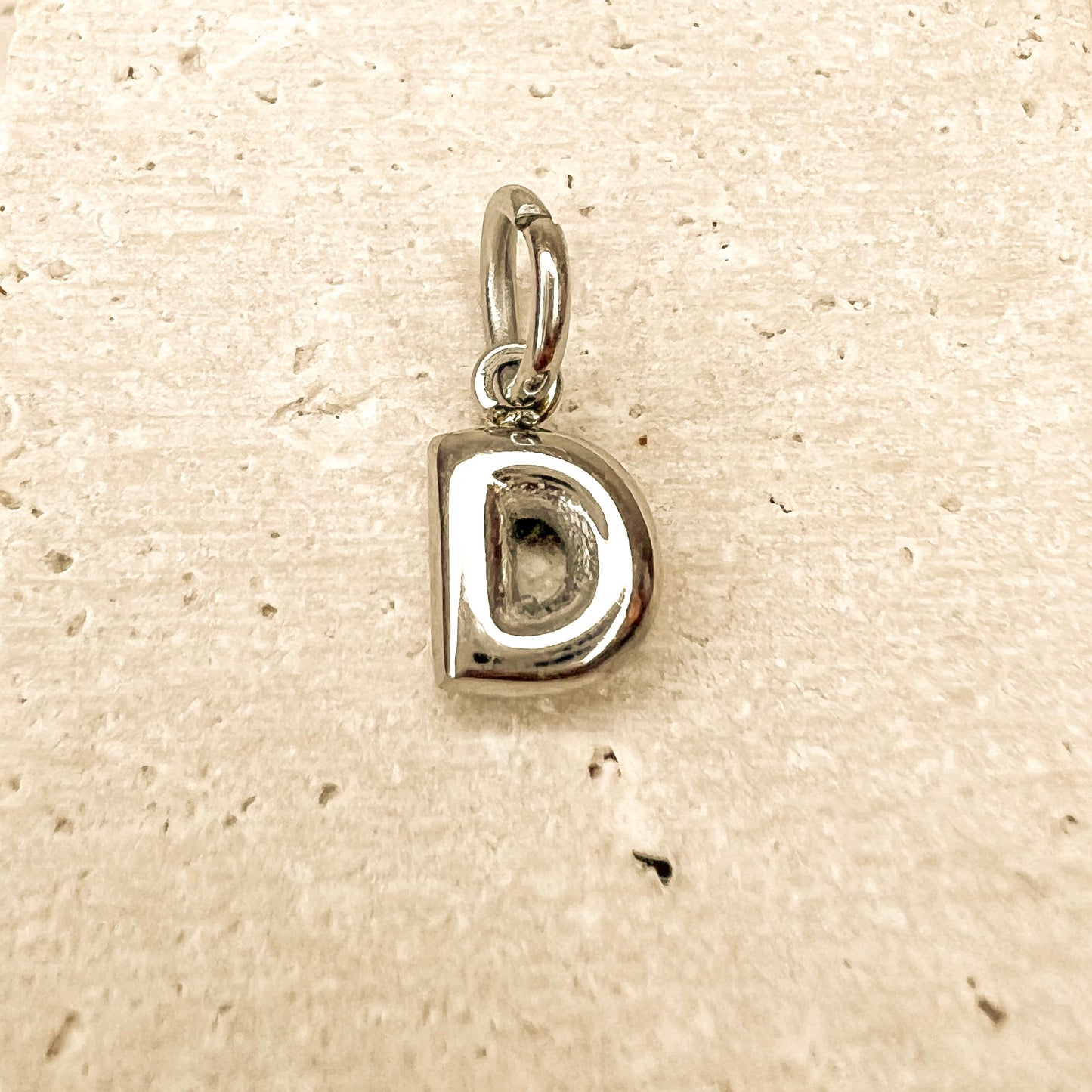 ABC Puff Pendant (Silver)