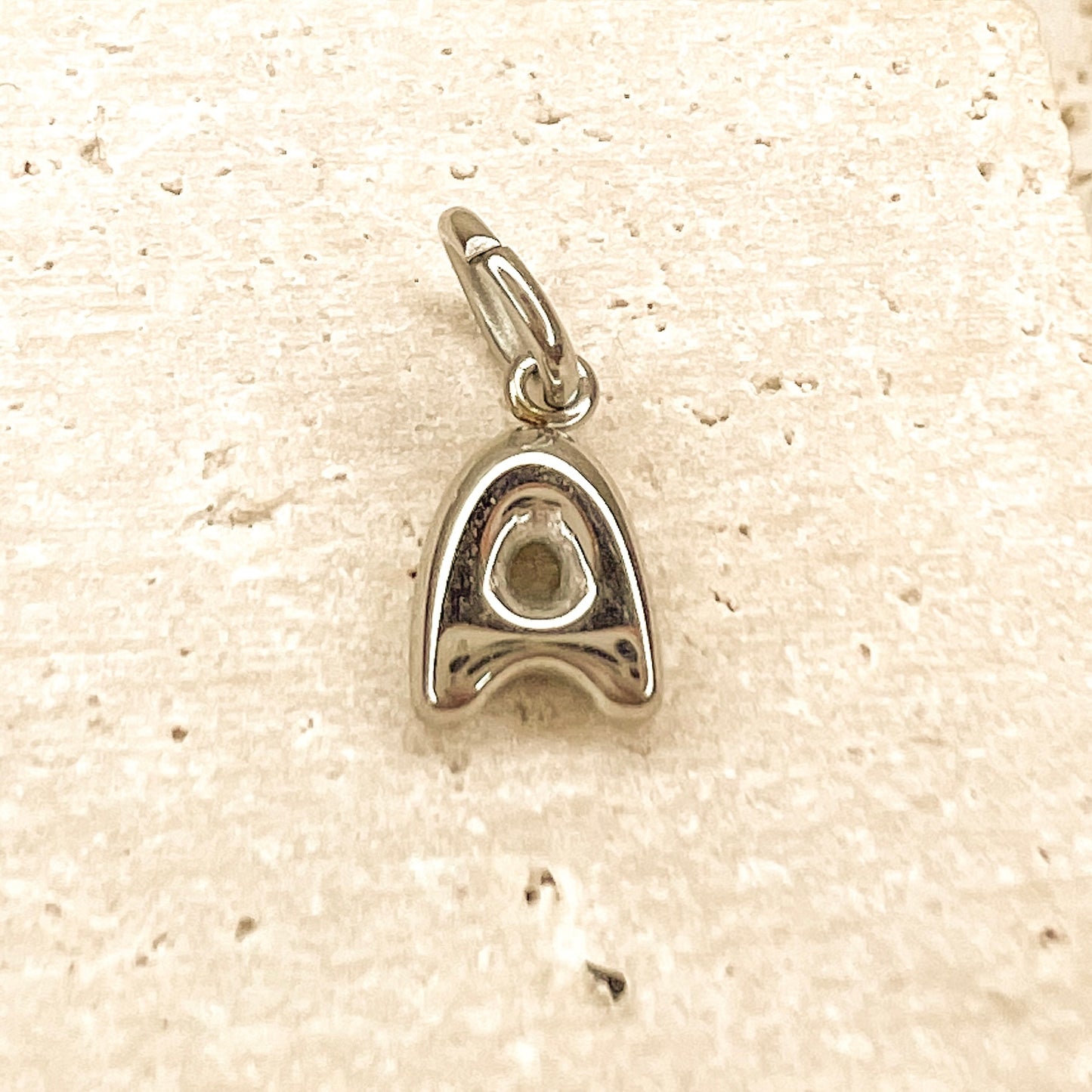 ABC Puff Pendant (Silver)