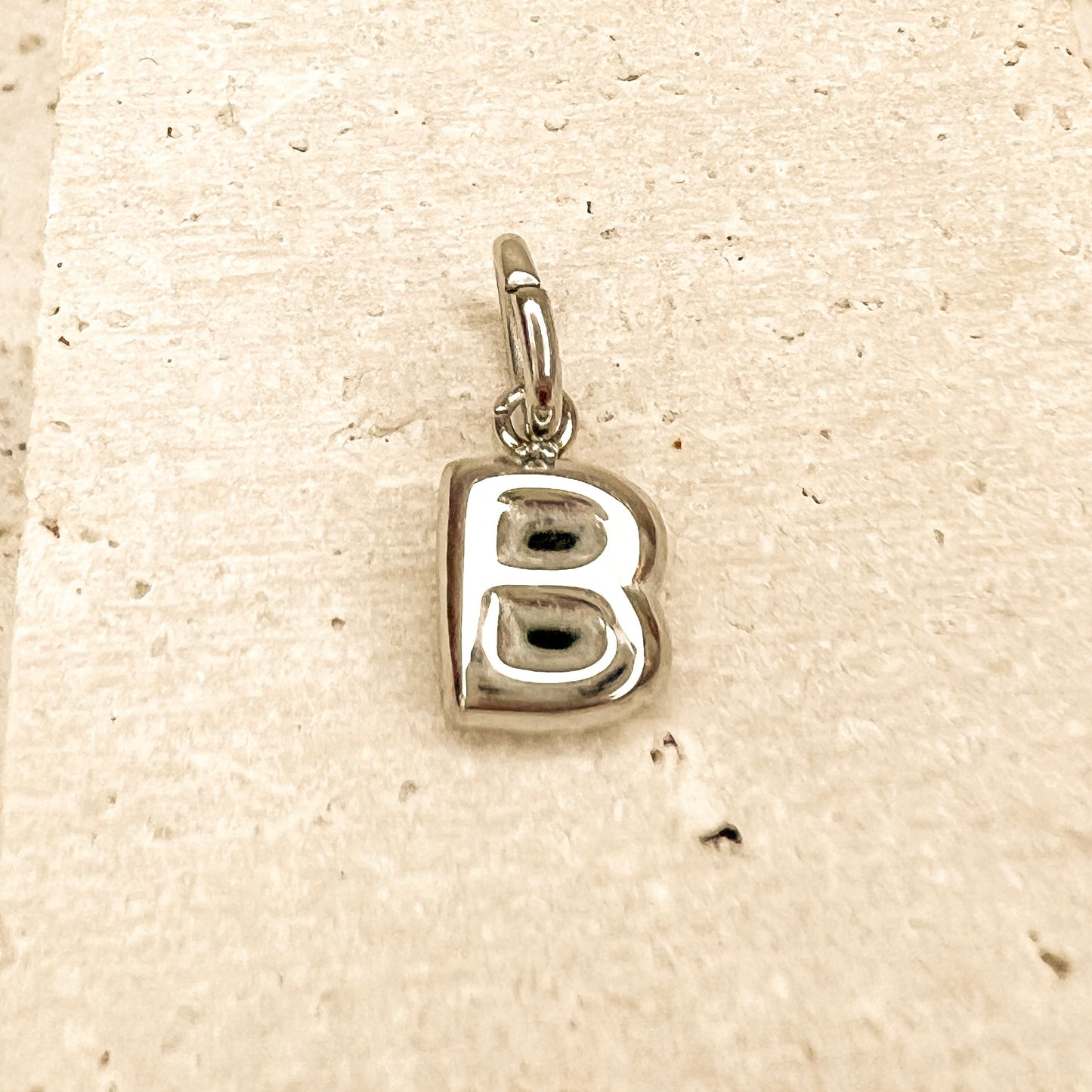 ABC Puff Pendant (Silver)