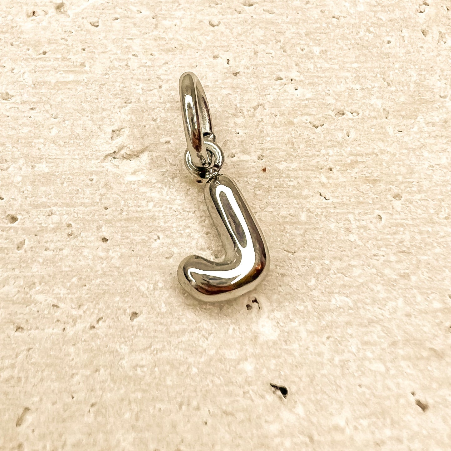 ABC Puff Pendant (Silver)