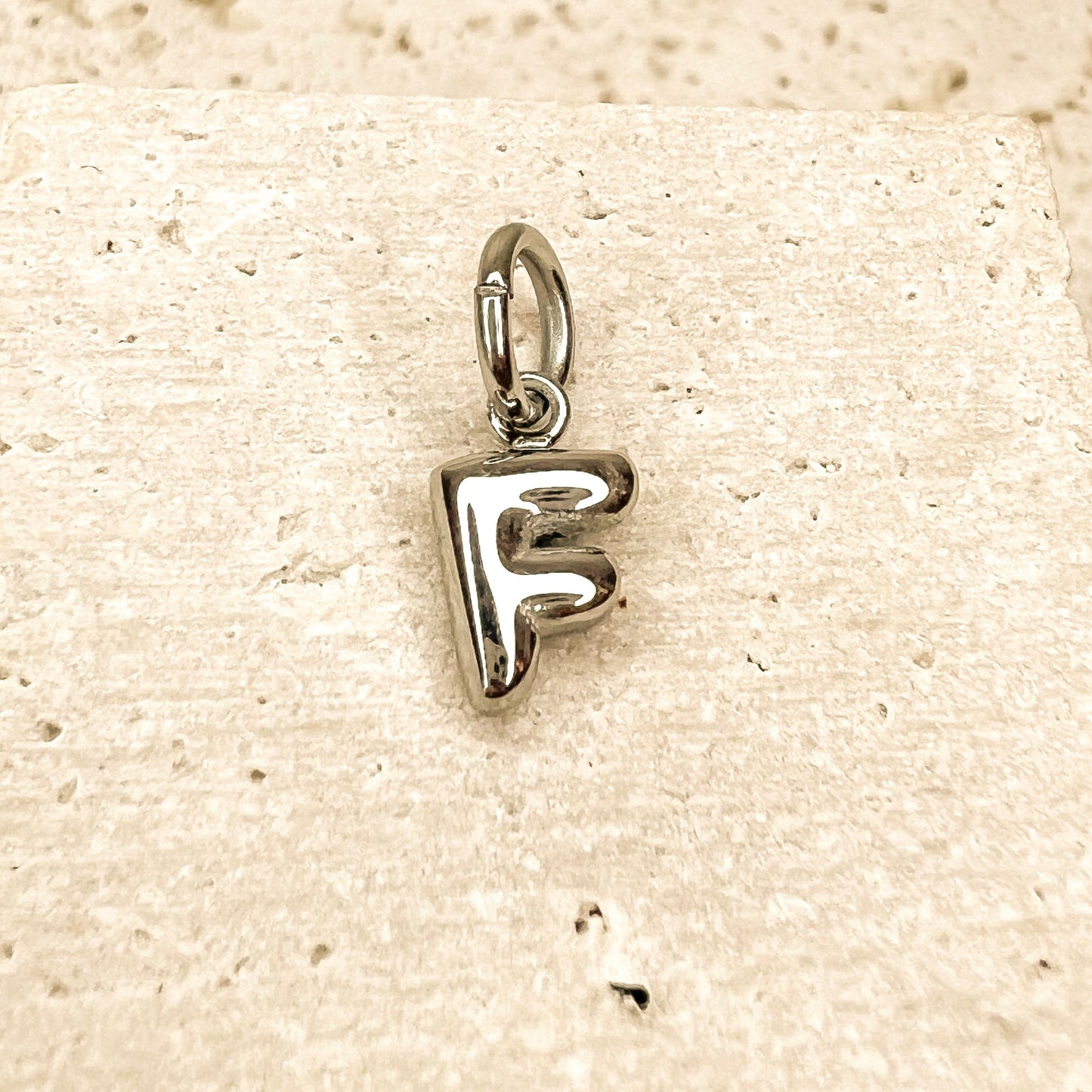 ABC Puff Pendant (Silver)