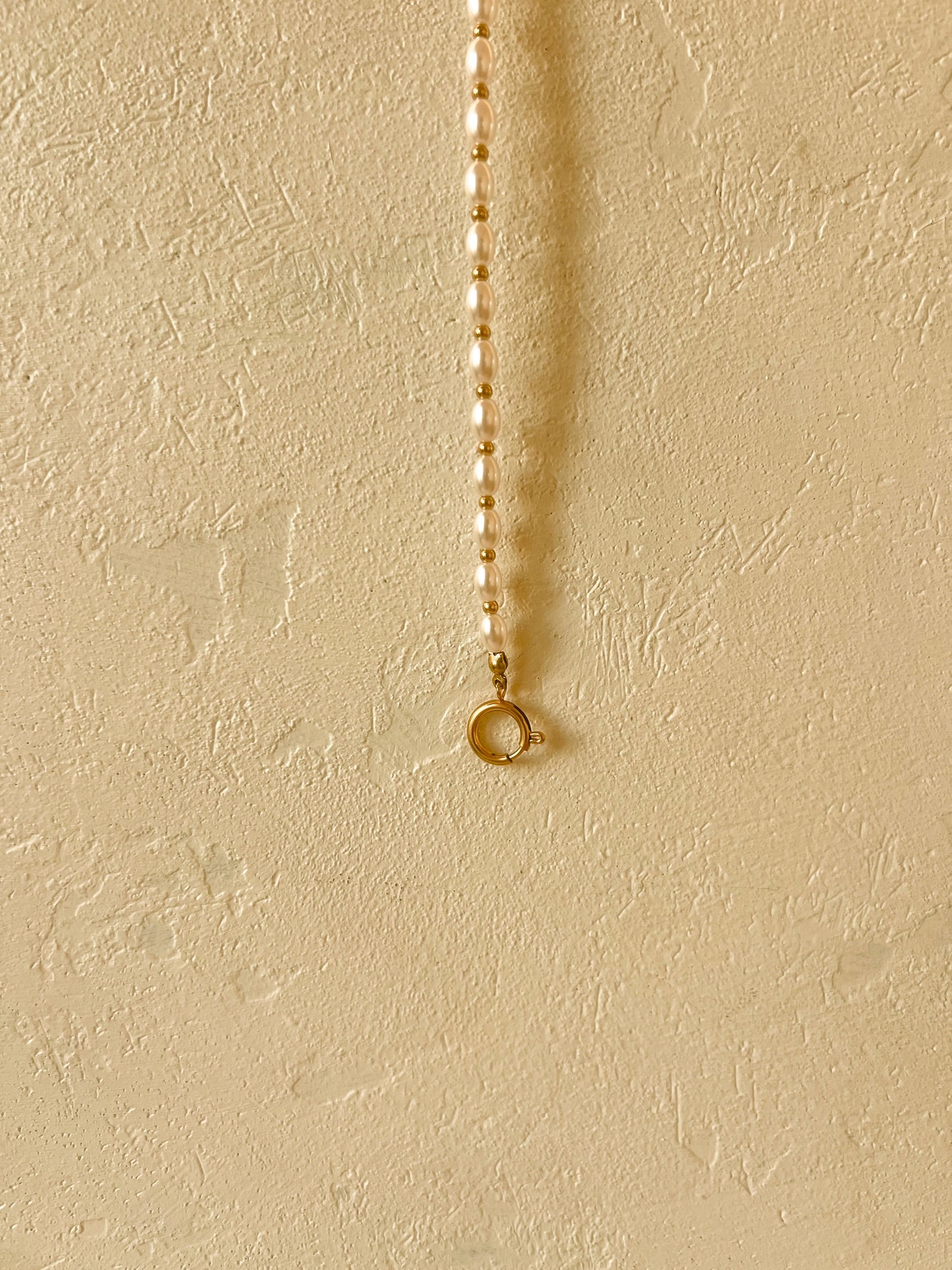 Pearl Bracelet with Charm Clasp - 18K Gold Vermeil