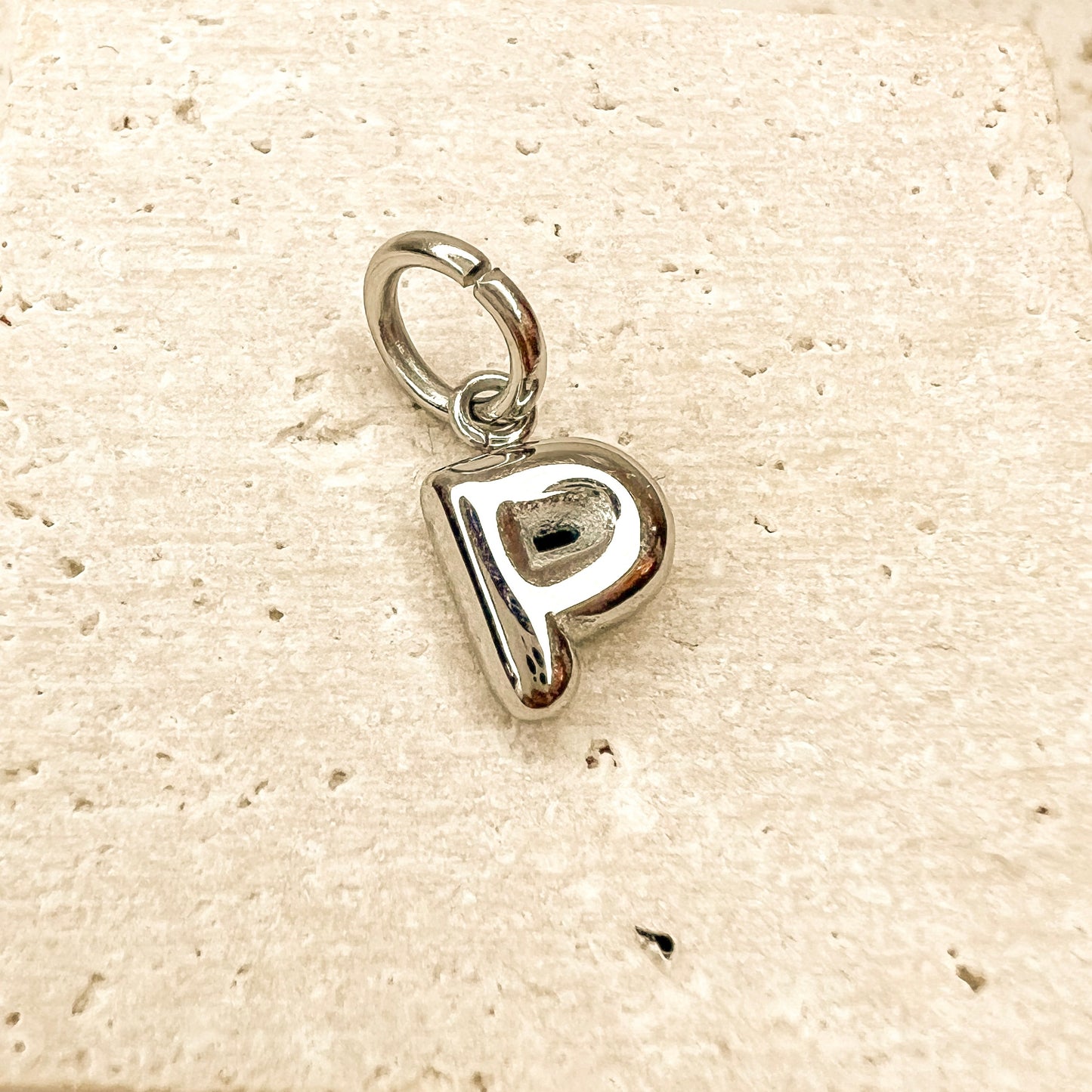 ABC Puff Pendant (Silver)