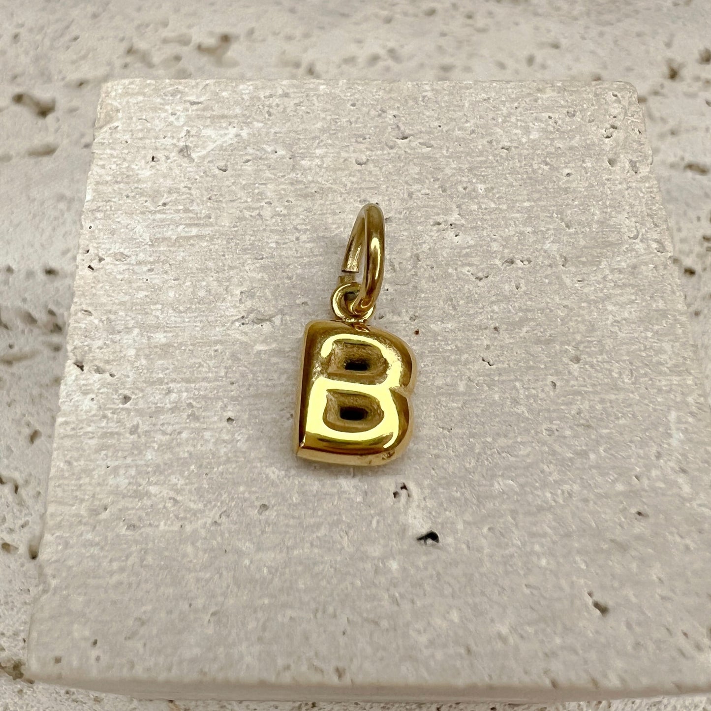 ABC Puff Pendant (Gold)