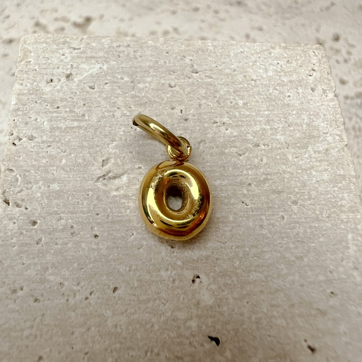 ABC Puff Pendant (Gold)