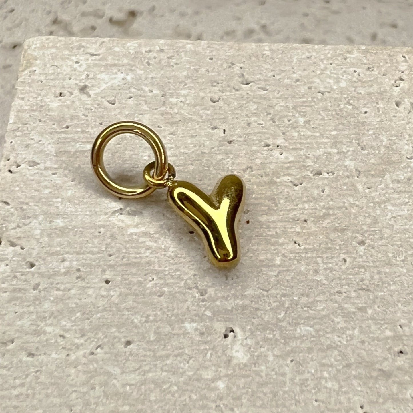 ABC Puff Pendant (Gold)