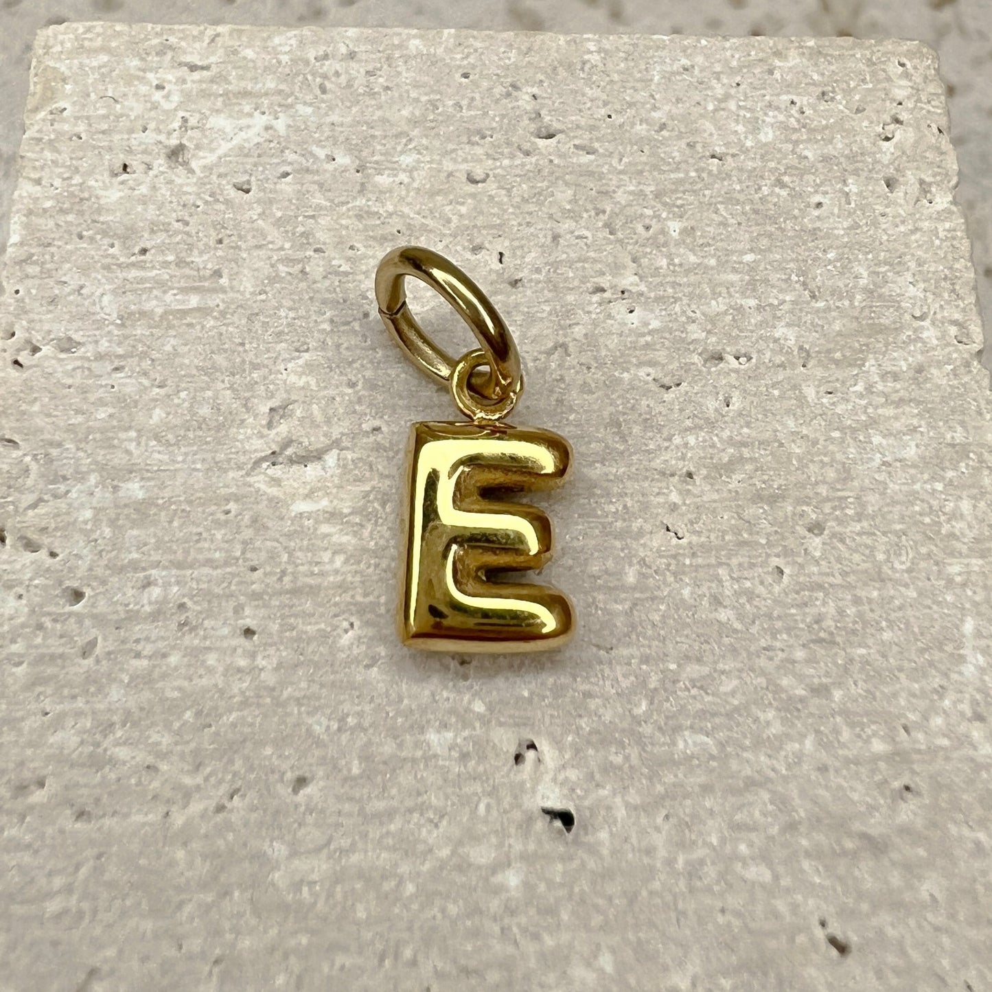 ABC Puff Pendant (Gold)