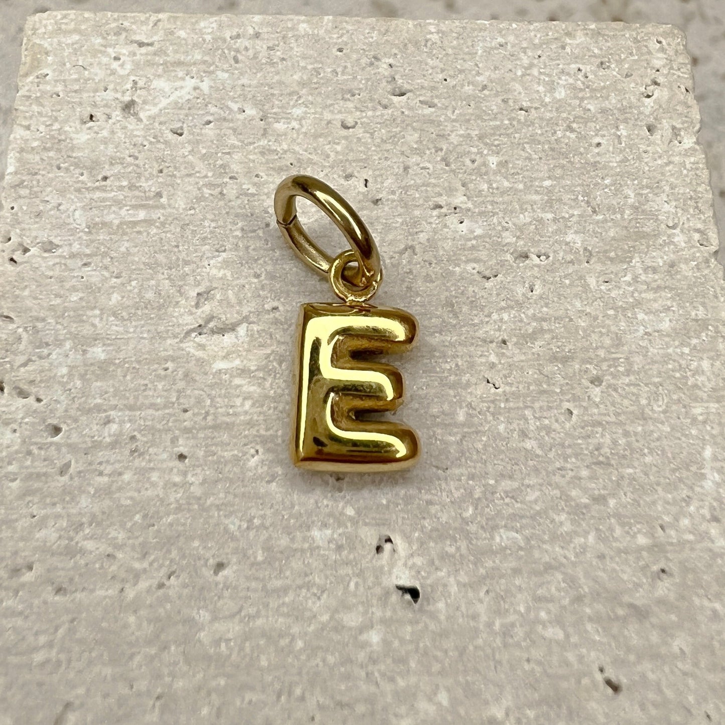 ABC Puff Pendant (Gold)