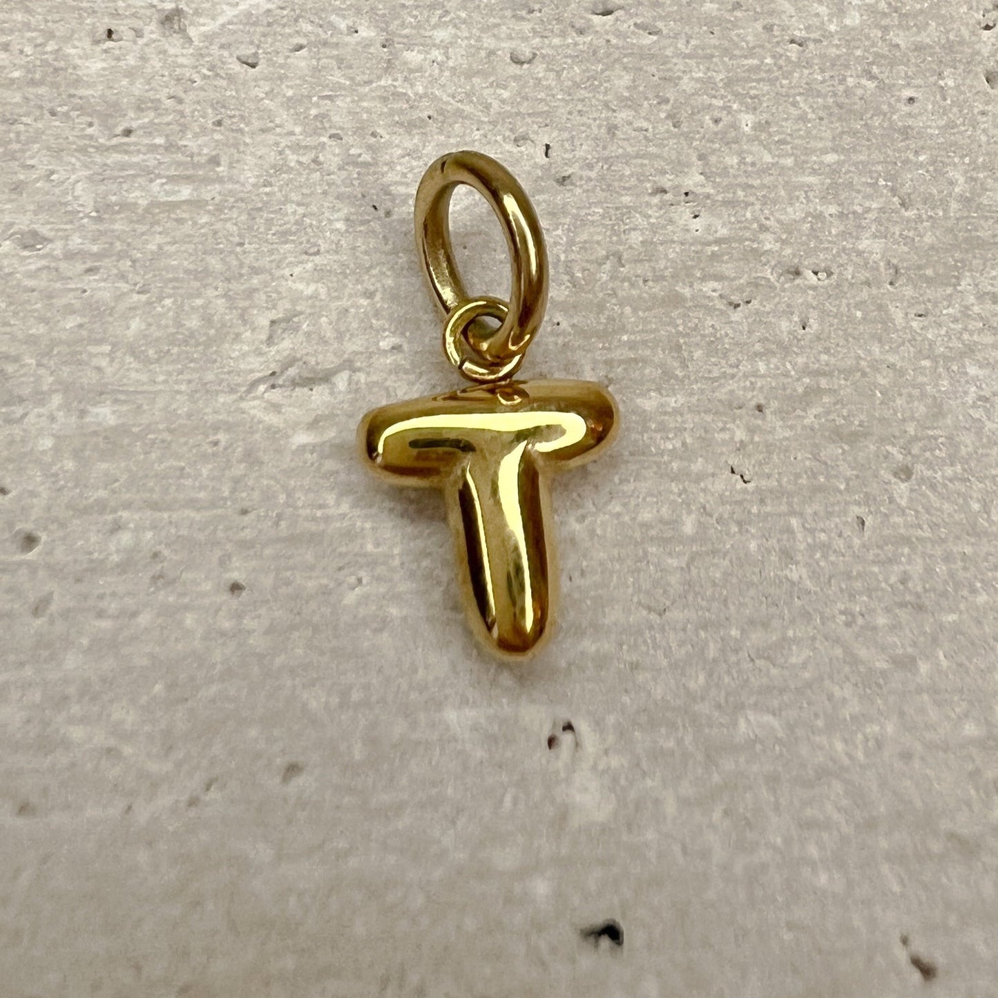 ABC Puff Pendant (Gold)