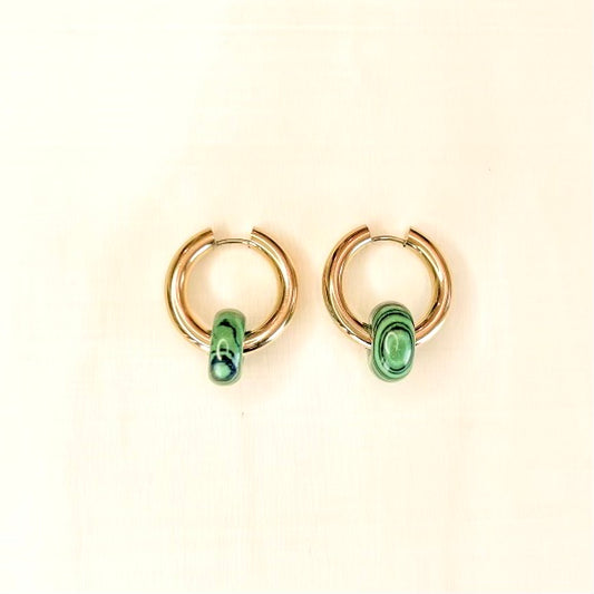 Emerald Hoops
